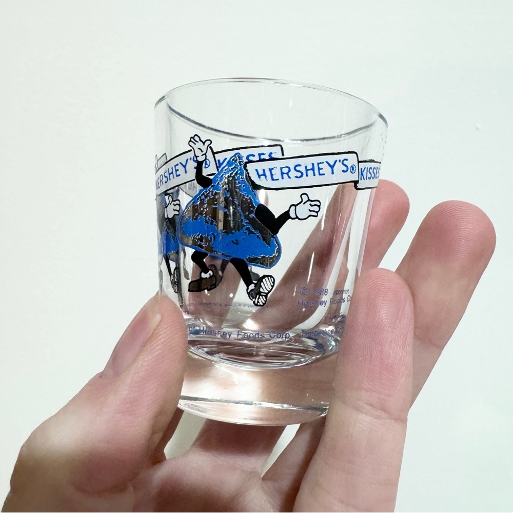 Vintage 1988 Hershey's Kisses Shot Glass